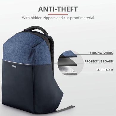 Рюкзак TRUST Nox Anti-theft 16" BLUE (23307_TRUST) [103466]