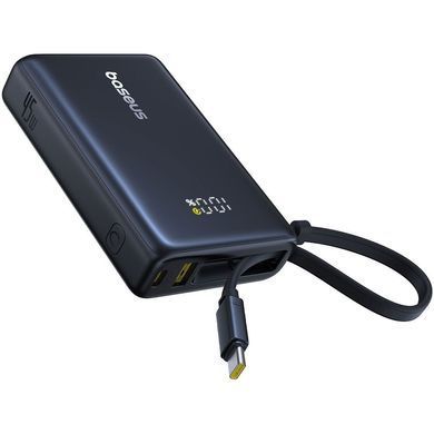 Зовнішній акумулятор Baseus PicoGo Digital Display Power Bank 10000mAh 45W Cosmic Black (P10076803123-00) [806194]