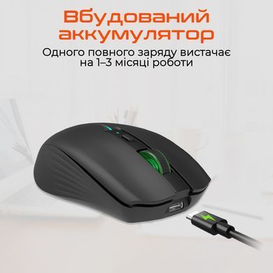Миша бездротова Meetion BTM002 Black (MT-BTM002-A) [618278]