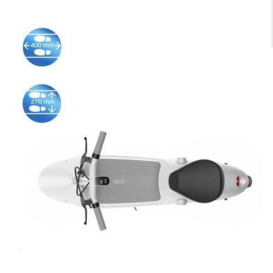 Електросамокат з сидінням OKAI Ceetle PRO EA10C White 10', 350(900)W, 25Km/h, 10.4Ah, 55Km, 20%, NFC, App.29kg (EA10C-W) [800006]