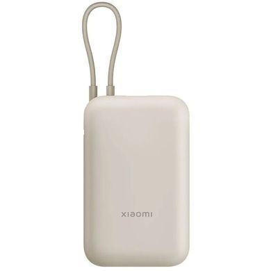 Зовнішній акумулятор Xiaomi Power Bank 10000mAh (Integrated Cable) Tan GL (BHR9072GL) [806186]