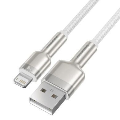 Кабель Baseus Cafule Series Metal Data Cable USB to IP 2.4A 1m White (CALJK-A02) [802340]