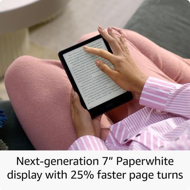 Електронна книга Amazon Kindle Paperwhite (12th Gen) Signature Edition (2024) SA569P 32GB Metallic Black_JP (Kindle PW (12th) SE (2024) SA569P 32GB Black_JP) [610036]
