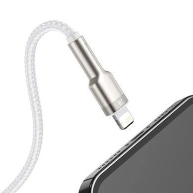 Кабель Baseus Cafule Series Metal Data Cable USB to IP 2.4A 1m White (CALJK-A02) [802340]