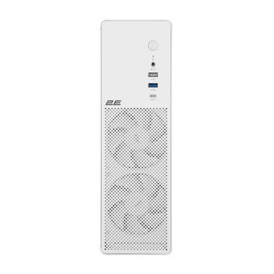 Корпус 2E Credo Slim V90W-400 з БЖ 2E TFX400, 1xUSB3.0, 1х USB 2.0, 1xUSB Type-C, 2x90мм, VGA 220мм, mATX, білий (2E-V90W-400) [111684]
