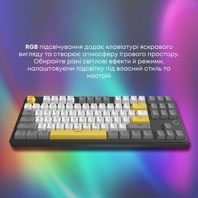 Клавіатура Ajazz AK870 V2 Flying Fish Switch Black USB-C (AK870-V2-FF-BGY) [618097]