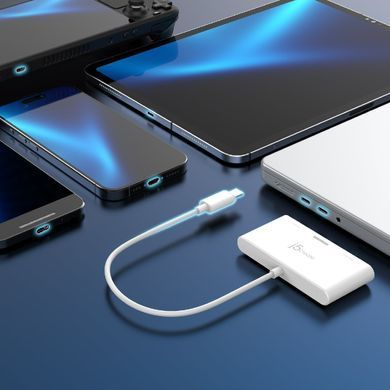 USB-хаб J5create USB-C 3-в-1 White (JCA399-N) [618232]