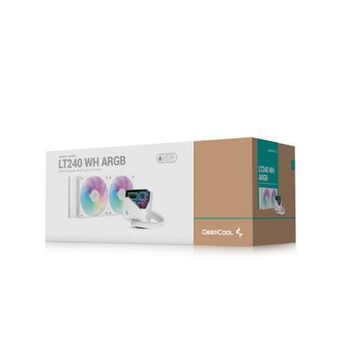 Система водяного охолодження DeepCool LT240 ARGB White (R-LT240-WHAMNC-G-1) [609070]