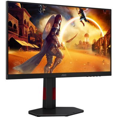 Монітор TFT 23.8" AOC, Fast IPS, 260Гц, 2xHDMI, DP, HAS, Pivot, чорно-червоний (24G4ZR) [405411]