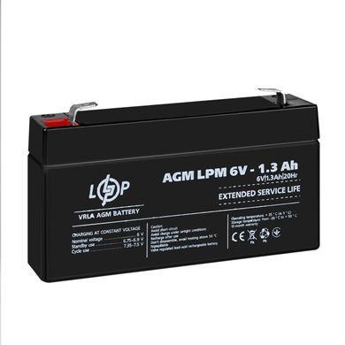Акумулятор AGM LPM 6V - 1.3 Ah (LP4157) [900186]