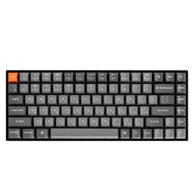 Клавіатура механічна Keychron K2 Max 84Key, K Super Red, WL/BT/USB-A, Hot-Swap, QMK, EN/UKR, RGB, чорний (K2M-J1-UA) [103690]