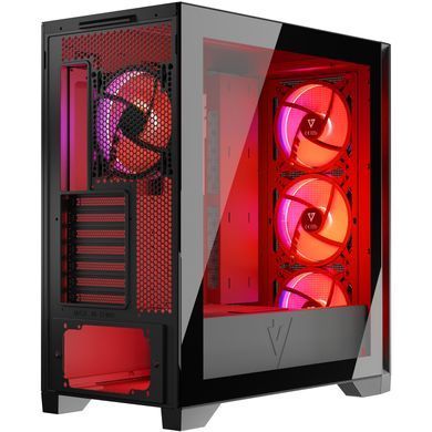 Корпус Modecom VOLCANO EXPANSE S ARGB 4x140mm fans MIDI USB 3.0x2+TYPE-C BLACK без БЖ ATX (AT-EXPANSE-SG-10-000000) [402983]