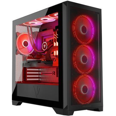 Корпус Modecom VOLCANO EXPANSE S ARGB 4x140mm fans MIDI USB 3.0x2+TYPE-C BLACK без БЖ ATX (AT-EXPANSE-SG-10-000000) [402983]