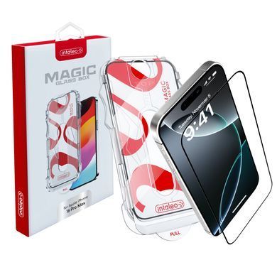 Захисне скло Intaleo з аплікатором Intaleo MagicBox для Apple iPhone 16 Pro Max Black (4820266742904) [600835]