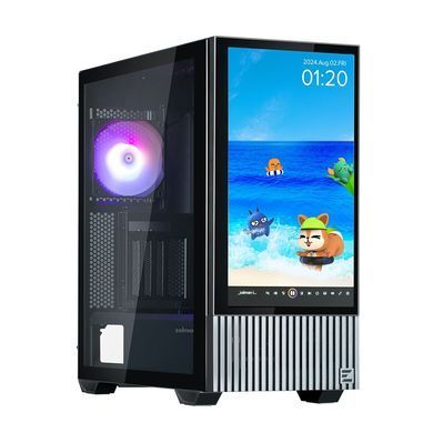 Корпус Zalman Z10 DS, без БЖ, 2xUSB3.0, 1хUSB Type-C, 2х120мм, 1x120мм ARGB, TG Side Panel, ATX, Monitor, чорний (Z10DSBLACK) [109565]