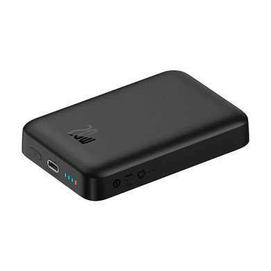 Зовнішній акумулятор Baseus Magnetic Mini Wireless Fast Charge Power Bank 10000mAh 20W Black (PPCX070001) [806680]