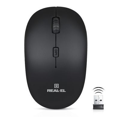 Миша бездротова REAL-EL RM-301 Wireless Black (EL123200022) [606344]