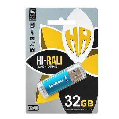 Флеш-накопичувач USB 32GB Hi-Rali Rocket Series Blue (HI-32GBVCBL) [607120]