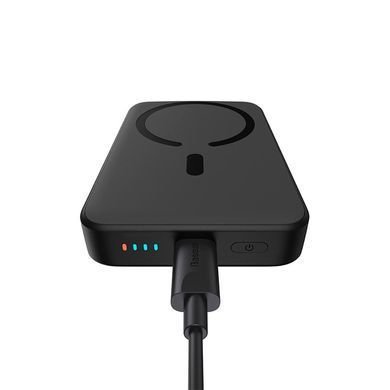 Зовнішній акумулятор Baseus Magnetic Mini Wireless Fast Charge Power Bank 10000mAh 20W Black (PPCX070001) [806680]