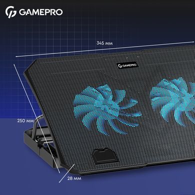 Охолоджуюча підставка для ноутбука GamePro (CP350) [609351]