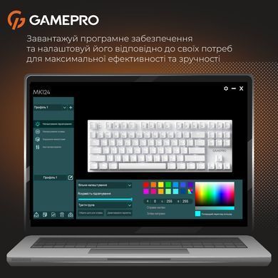 Клавіатура GamePro Genesis Joker Outemu Red Swithes USB White (MK124W) [615504]