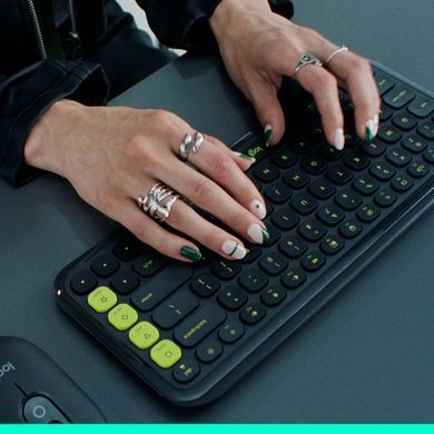 Клавiатура бездротова Logitech Pop Icon Keys Rose (920-013073) [606039]