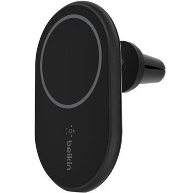 Автомобільний тримач смартфона Belkin Wireless Magnetic Qi, чорний (WIC004BTBK-NC) [110477]