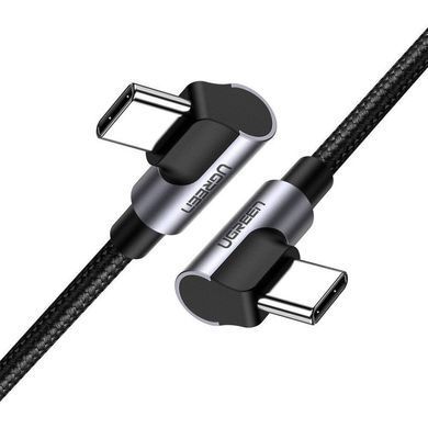 Кабель USB 2.0 Type-C M-M, 2 м, 90&deg;, 100W Косм. Сірий US335 UGREEN (70698) [402398]