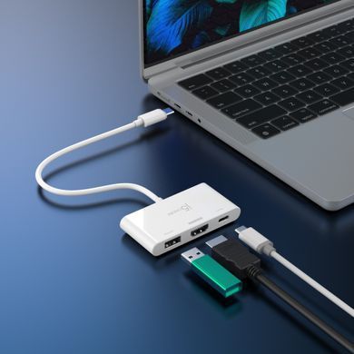 USB-хаб J5create USB-C 3-в-1 White (JCA399-N) [618232]