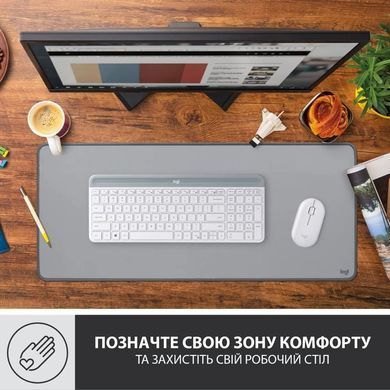 Килимок для мишi Logitech Desk Mat Studio Series Mid Grey (956-000052) [201956]