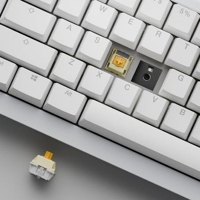 Клавіатура бездротова Ducky One X Mini(60%) магнітні перемикачі, білий (ON2461AST3-DAUSPDOECL2WW1) [503902]