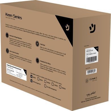 Джерело безперебійного живлення NJOY Keen 800 (UPLI-LI080KU-CG01B) (Keen 800 USB) [613097]