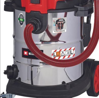 Пилосос професійний Einhell TE-VC 2350 SACL, 1600Вт, 230мБар, контейнер 50л, розетка, клас L, 13.1кг (2342475) [15676]