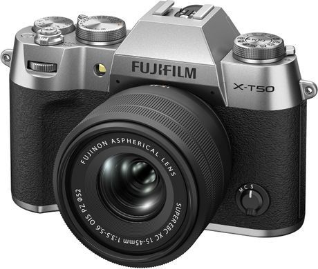Цифр. фотокамера Fujifilm X-T50 + XC 15-45mm F3.5-5.6 Kit Silver (16828832) [107616]