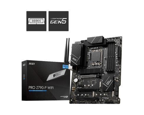 Материнcька плата MSI PRO Z790-P WIFI DDR5 s1700 Z790 4xDDR5 M.2 HDMI DP Wi-Fi BT ATX (911-7E06-073) [19242]