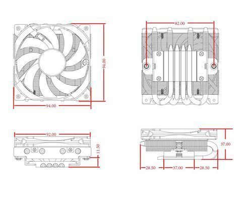 Кулер процесорний ID-Cooling (IS-37-XT Black) [609010]