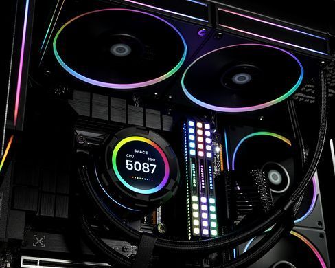Система водяного охолодження ID-Cooling Space LCD (SL240) [608952]