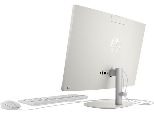 Комп'ютер персональний моноблок HP 240-G10 23.8" FHD IPS AG, Intel i3-N300, 16GB, F512GB, UMA, WiFi, кл+м, 3р, DOS, білий (A1JS6ES) [111761]