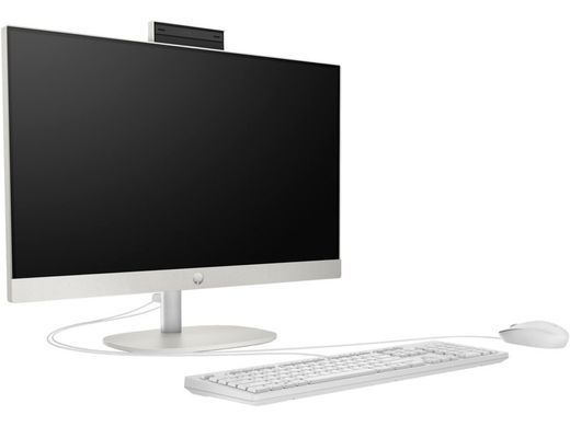 Комп'ютер персональний моноблок HP 240-G10 23.8" FHD IPS AG, Intel i3-N300, 16GB, F512GB, UMA, WiFi, кл+м, 3р, DOS, білий (A1JS6ES) [111761]