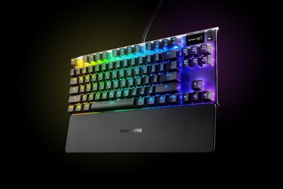 Клавіатура ігрова механічна SteelSeries Apex 7 TKL (Red Switch) UA OLED Smart Display (64646) [401053]