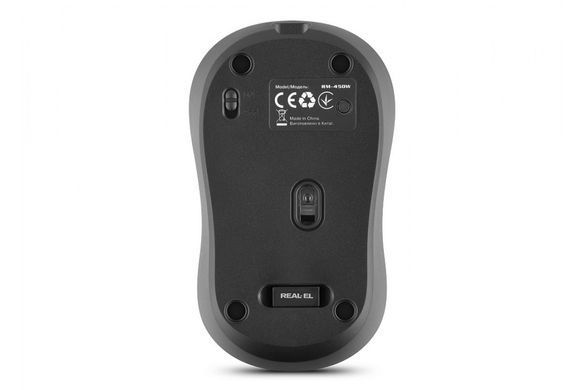 Миша бездротова REAL-EL RM-450W Black (EL123200046) [606719]
