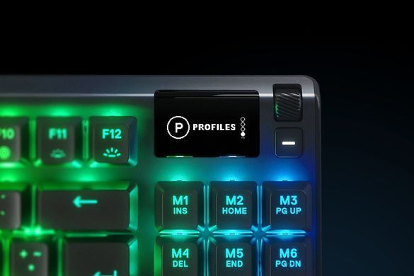 Клавіатура ігрова механічна SteelSeries Apex 7 TKL (Red Switch) UA OLED Smart Display (64646) [401053]