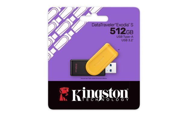 Флеш-накопичувач USB3.2 512GB Kingston DataTraveler Exodia S Black/Yellow (DTXS/512GB) [607503]