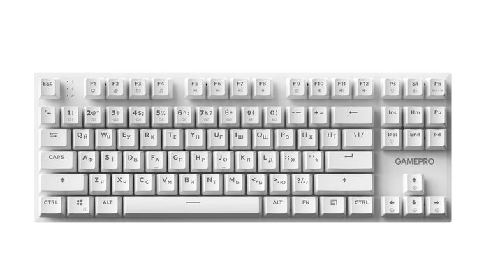 Клавіатура GamePro Genesis Joker Outemu Red Swithes USB White (MK124W) [615504]