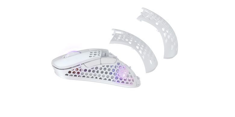 Миша Xtrfy M4, WL/USB-A, RGB, білий (M4W-RGB-WHITE) [104150]