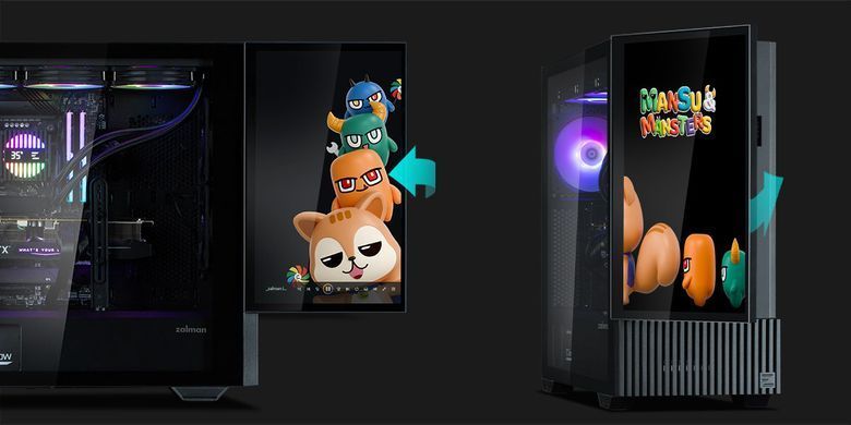Корпус Zalman Z10 DS, без БЖ, 2xUSB3.0, 1хUSB Type-C, 2х120мм, 1x120мм ARGB, TG Side Panel, ATX, Monitor, чорний (Z10DSBLACK) [109565]