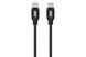 Кабель USB-C > USB-C заряджання/синхронізації 2E 1м, 60Вт Type-C, Glow, чорний (2E-CCCC-BL) [111736], фото 2