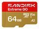 Карта пам'яті SANDISK Extreme GO SDXC 64GB UHS-I V30 A2 (SDSQXGN-064G-GN6MN) [504547], фото 1
