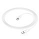 Кабель HOCO X87 Magic silicone 60W PD charging data cable for Type-C to Type-C White (6931474783264) [802481], фото 5