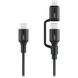 Кабель Promate USB Type-C - USB Type-C Lightning (M/M), 3A, 60W, 1.2 м, Black (powerlink-cci.black) [604429], фото 1